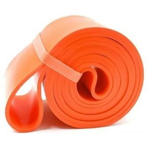 Stevige latex weerstandsband, elastische oefensterkte, pull-ups, hulpband, kauwgom, fitnessapparatuur, versterkingstrein, oranje