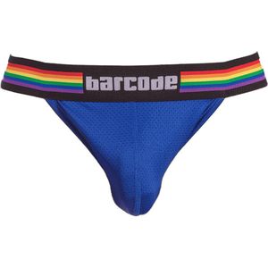 Barcode Berlin Pride Jockstrap Royal - MAAT S - Heren Ondergoed - Jockstrap voor Man - Mannen Jock