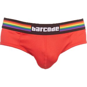 Barcode Berlin Backless Brief Pride Red - MAAT S - Heren Ondergoeds (erotisch) - Slip voor Mans (erotisch) - Mannen Mannen Slip