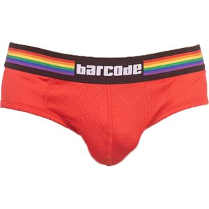 Barcode Berlin Backless Brief Pride Red - MAAT XL - Erotisch Heren Ondergoed - Slip voor Man - Sexy mannen Slip