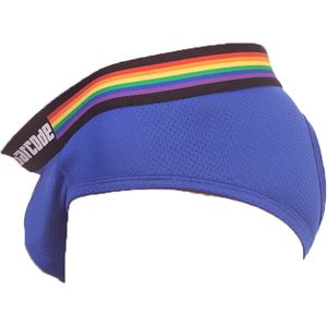 Barcode Berlin Backless Brief Pride Royal - MAAT XL - Erotisch Heren Ondergoed - Slip voor Man - Sexy mannen Slip
