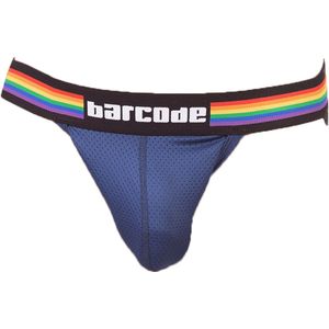 Barcode Berlin Pride Jockstrap Navy - MAAT S - Heren Ondergoed - Jockstrap voor Man - Mannen Jock