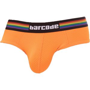 Barcode Berlin Pride Brief Neonorange - MAAT S - Heren Ondergoed - Slip voor Man - Mannen Slip
