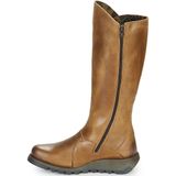 Fly London Mes laarzen met 2 gesp voor dames, Wijn Zwarte Zool, 35 EU