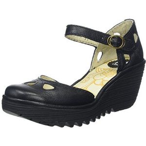 FLY London dames yuna sandalen, Zwart Black 090, 42 EU