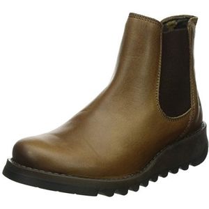 FLY London Salv Chelsea Boots voor dames, Braun Camel 002, 40 EU