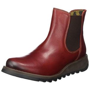 FLY London Dames Salv Chelsea Boots, Rood Rood 004, 35 EU