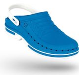 Medische Klomp Wock Clog Steri-Tech Wit Middenblauw