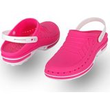 Wock - Clog Steri-Tech - Klomp - Wit/Fuchsia - Polymeer