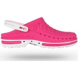Wock - Clog Steri-Tech - Klomp - Wit/Fuchsia - Polymeer