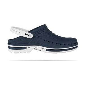 Medische Klomp Wock Clog Walksoft Wit Marineblauw-Schoenmaat 41 - 42