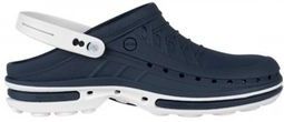 Medische Klomp Wock Clog Steri-Tech Wit Marineblauw