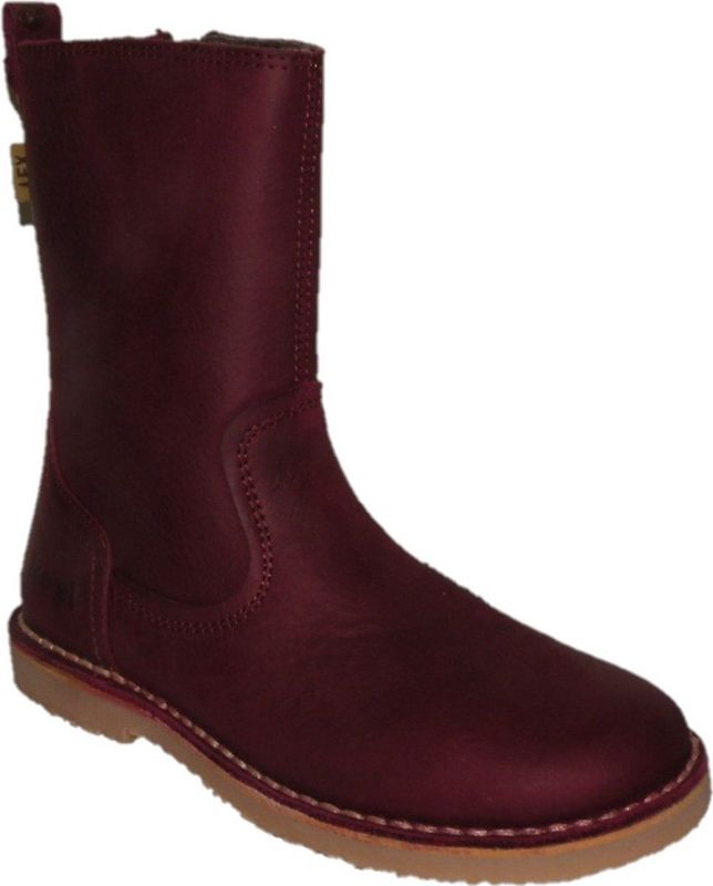 Koel 4 Kids - Mabel Tex - Hoger Laars - Bordo - Leder en TEX - Rits Sluiting