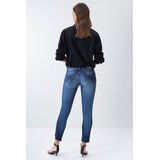 Salsa - Push Up Wonder - Spijkerbroek - Blauw - 92% Katoen, 6% Elastomultiester, 2% Elastaan