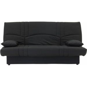 DREAM 3-zits slaapbank - zwarte stof - eigentijdse stijl - B 190 x D 92 cm