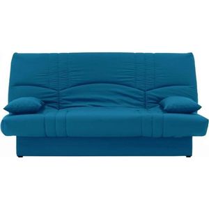 DREAM 3-zits slaapbank - Eend blauwe stof - Hedendaagse Slyle - B 190 x D92 cm