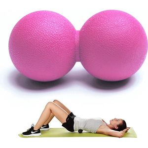 MJ Sports Premium Peanut Ball - Massage Bal - Triggerpoints - Fitness - 12 cm - Roze