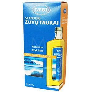 Lysi Levertraan van IJslandse kabeljauw 240 milligram vloeibare natuurlijke smaak vanaf 6 maanden