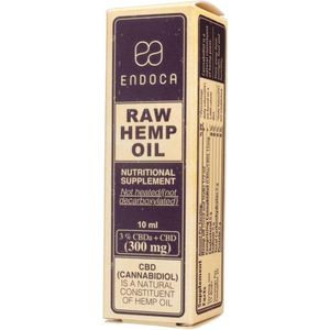 Endoca CBD Olie Raw CO2 Extractie 3% CBD 10ml