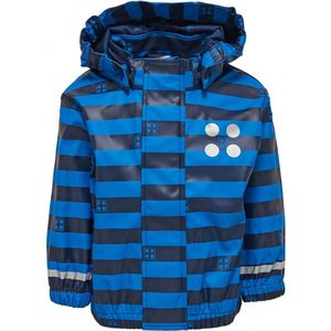 Blauw gestreepte kinder regenjas Justice van Lego Duplo 80