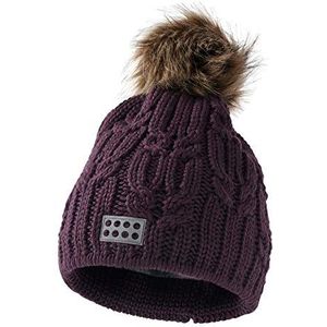 LEGO Wear Baby-unisex Lego LWAMANDA 700-gebreide muts met pompon muts, Violet (Bordeaux 388), 48 cm