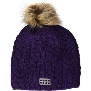 LEGO Unisex Lwatlin-wol beanie-muts voor kinderen, 693 Dark Purple, 48