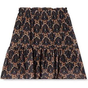 Noa Noa miniature Rok - Mini Pixie meisje - Black/Brown - Noa Noa miniature - 4 jaar (104) - Rok