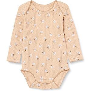 Noa Noa miniature Baby Girls NellaNNM Body, Print Beige, 56, Print Beige, 56 cm