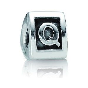 Pandora Dames Bead Sterling Zilver 925 Letterelement ""Q"" KASI 79323-Q
