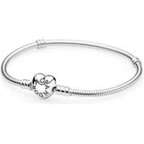 Pandora armband met hartsluiting lengte 17