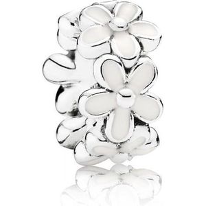 Pandora - Moments Tussenelement - Wit - Sterling Zilver - Emaille