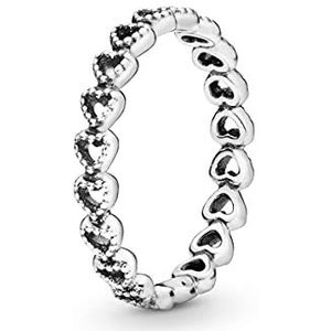 Pandora ring hart 925 sterling zilver 190980, Sterling zilver