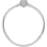 Pandora Armbänder Armband mit Pavé-Herzverschluss 590727CZ