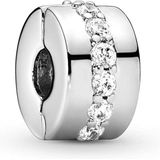 Pandora - 791972CZ - Clipbedel - Clear Sparkling Row