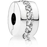 Pandora - 791972CZ - Clipbedel - Clear Sparkling Row
