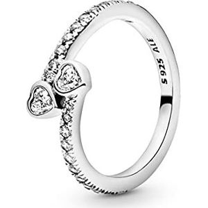PANDORA Ring ""Unendliche Liebe"" silber, Zirkonia 191023CZ 58