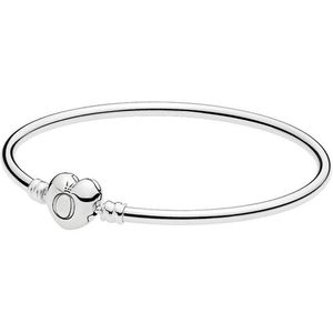 Pandora Bedelarmband voor dames, Sterling zilver, Zonder steen