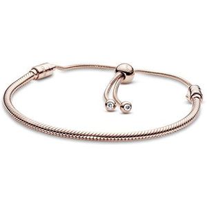 PANDORA - Moments - Schlangen-Gliederarmband - Roségoud - 28 cm - Cubic Zirkonia