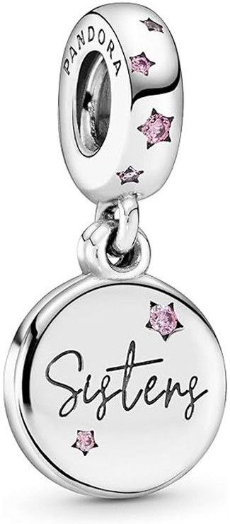 Pandora Charms Sisters Forever-Anhänger aus Sterlingsilber 798012FPC