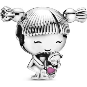 Charm Pandora 798016EN160 Niña Plata Esmalte Rosa