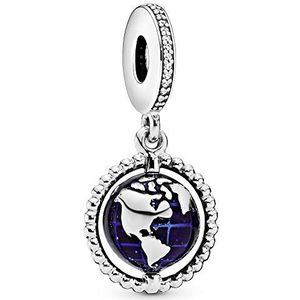 PANDORA Charm Anhänger Weltkugel ""sich drehender Globus"" 798021CZ
