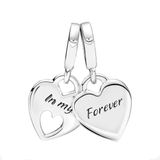 Pandora Bedel Moeder/Dochter Split Hart 799187C01