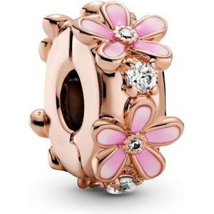 Clip Pandora margarita rosa 788809C01 mujer rosé
