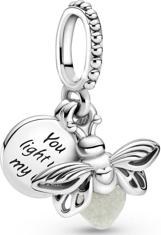 Pandora - 799352C01 - Glow-in-the-dark Firefly - Hangende Bedel