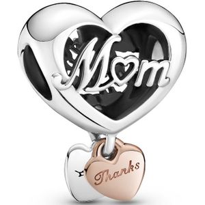 Pandora 789372C00 - Thank You Mum Heart Charm - Bedel