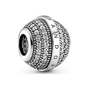 Charm Pandora 799489C01 Pavé y logo plata mujer