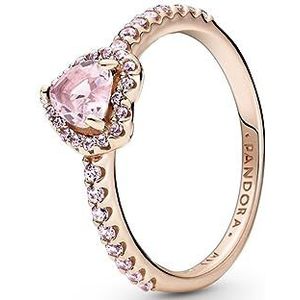 Pandora Timeless Sparkling Elevated Heart Ring 188421C04-56