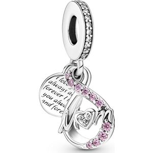 Pandora - bedel - MOM INFINITY PAVÉ DOUBLE DANGLE - 791468C01