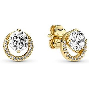 Pandora - Timeless - Oorknoppen - Crystal - Goudkleurig