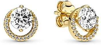 Pandora - Timeless - Oorknoppen - Crystal - Goudkleurig